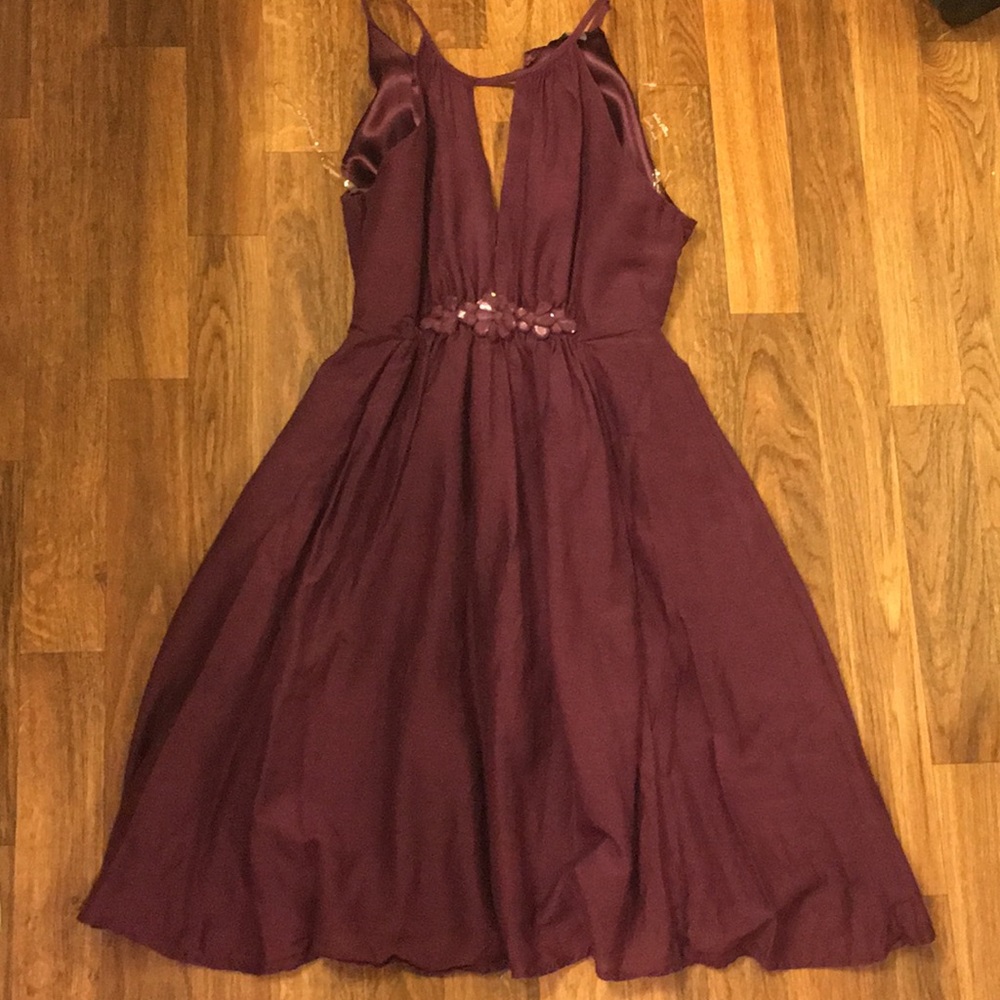 Poetry dark plum dress